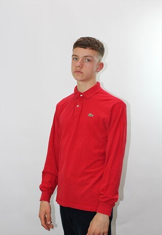 VINTAGE LACOSTE LONG SLEEVE POLO SHIRT
