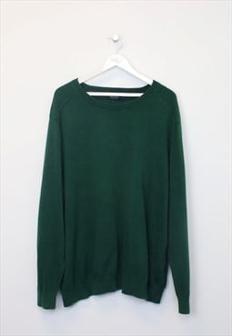 Vintage Nautica knitted sweatshirt in green. Best fits L