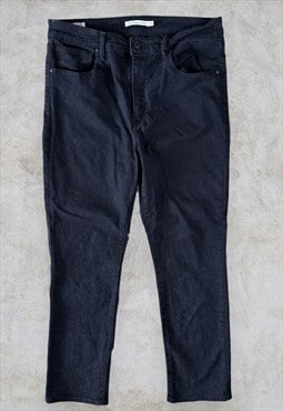 Levi's 724 Black Jeans Premium Big E High Rise Straight W32