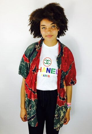 VINTAGE FESTIVAL BOHO SHORT SLEEVE SHIRT