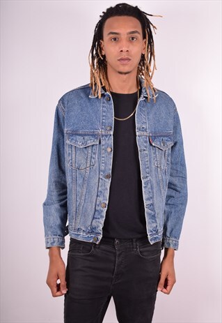 LEVI'S MENS VINTAGE DENIM JACKET MEDIUM BLUE 90S