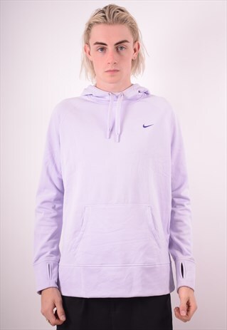 NIKE MENS VINTAGE HOODIE JUMPER XL PURPLE 90S