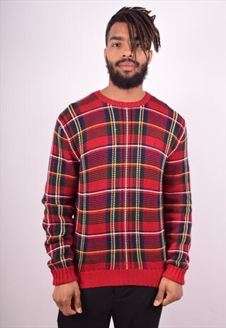 POLO RALPH LAUREN MENS VINTAGE JUMPER SWEATER MEDIUM 90'S