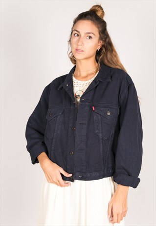 VINTAGE 80S LEVIS COLOURED DENIM JACKET / C400