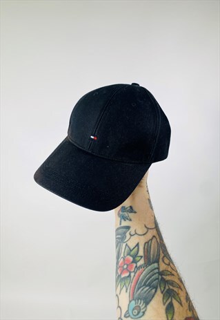 VINTAGE 90S TOMMY HILFIGER FLAG EMBROIDERED HAT CAP