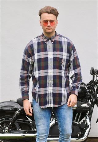 RALPH LAUREN CHAPS USA PLAID SHIRT