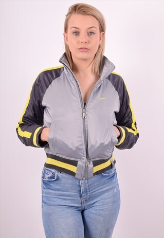 NIKE WOMENS VINTAGE JACKET XS GREY 90S