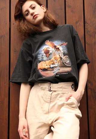 VINTAGE 90'S HARLEY-DAVIDSON SPELLOUT T-SHIRT
