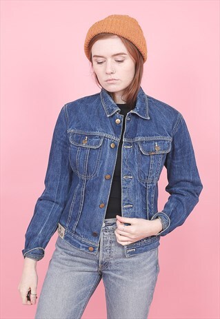 VINTAGE BLUE DENIM JACKET /R7015