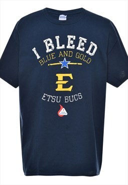Vintage ETSU Bucs Printed T-shirt - L