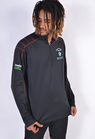 VINTAGE NIKE 1/4 ZIP SWEATSHIRT BLACK