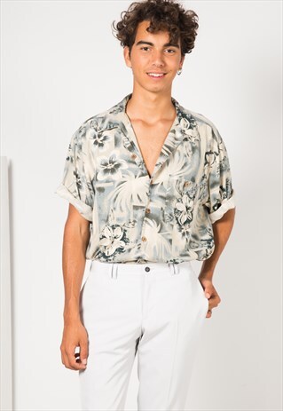 VINTAGE 80S HAWAIIAN SHIRT / S1677