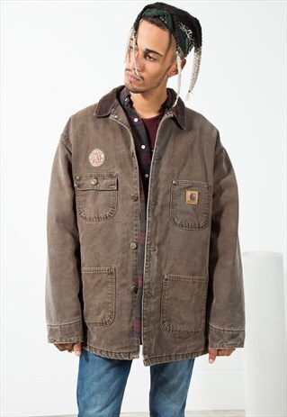VINTAGE 80S CARHARTT BLANKET COAT / S2181