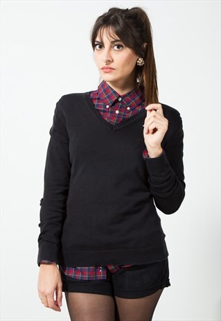 ON SALE VINTAGE 80S TOMMY HILFIGER KNITWEAR JUMPER/ S554