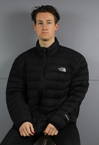 VINTAGE TNF 700 SERIES LIGHTWEIGHT PUFFER JACKET IN BLACK WI