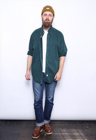 VINTAGE GREEN RALPH LAUREN SHIRT