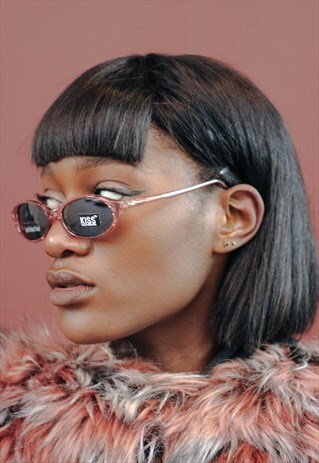 VINTAGE PINK FRAME SUNGLASSES SUMMER FESTIVAL