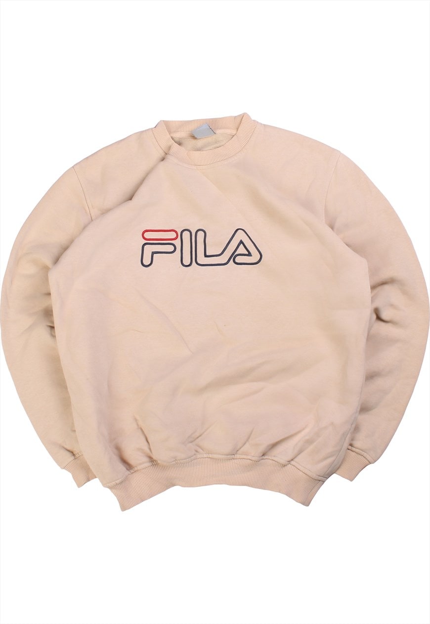 Beige best sale fila sweatshirt