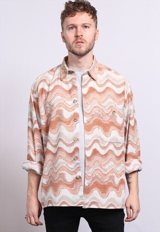 VINTAGE ABSTRACT PATTERNED SHIRT