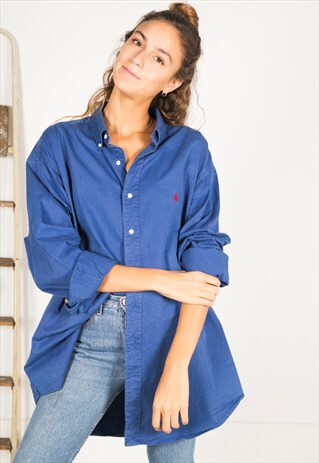 VINTAGE 80'S POLO RALPH LAUREN SHIRT / ( S4110 / 401 )