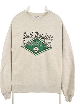 Jerzees 90's South Plainfield Baseball Crewneck Sweatshirt X