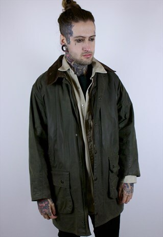 VINTAGE BARBOUR BORDER WITH FUR PILE LINER