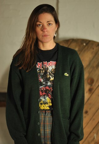 VINTAGE LACOSTE CHEMISE WOOL CARDIGAN