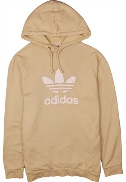 Vintage 90's Adidas Hoodie Spellout Beige