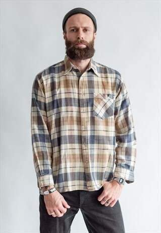 VINTAGE 90S CHECKERED LUMBERMAN SHIRT IN LONG SLEEVE