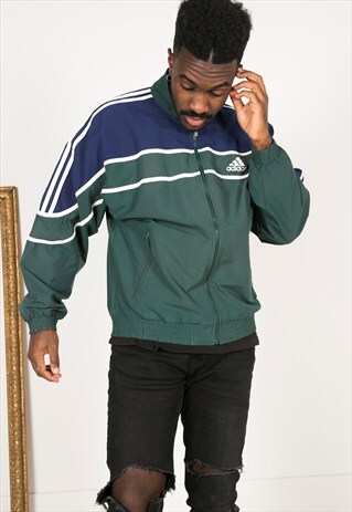VINTAGE 80S USA ADIDAS SHELL SPORT JACKET / R0091