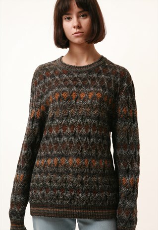 90S BOTTO MADE IN ITALY WOOL KNITWEAR SWEATER JUMPER 14657