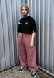 FAUX FUR JOGGERS FLEECE PANTS HANDMADE FLUFFY TROUSERS BROWN