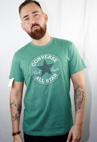 VINTAGE GREEN RETRO CONVERSE ALL STAR TEE