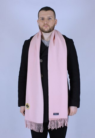 VINTAGE BURBERRY SCARF PINK RARE