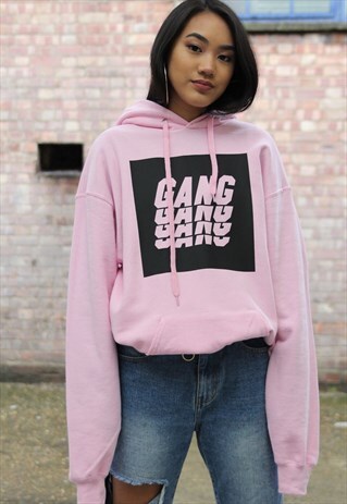 NEW IN - GANG GANG PINK HOODIE