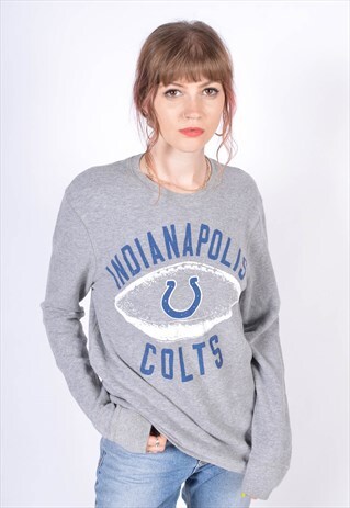 VINTAGE INDIANAPOLIS COLTS WAFFLE SWEATER GREY