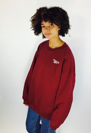 REEBOK VINTAGE OVERSIZED EMBROIDERED SWEATSHIRT