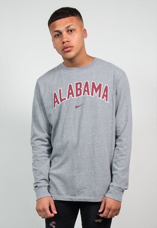 NIKE LONG SLEEVE T-SHIRT ALABAMA CRIMSON TIDE USA COLLEGE