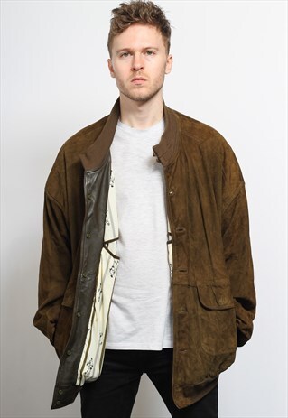 VINTAGE SUEDE BOMBER JACKET