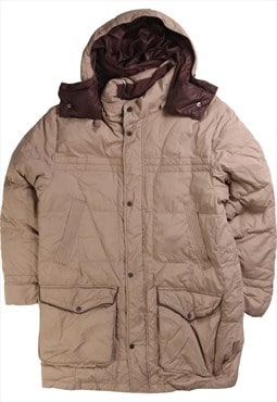 Vintage 90's Simple Life Puffer Jacket Heavyweight Hooded