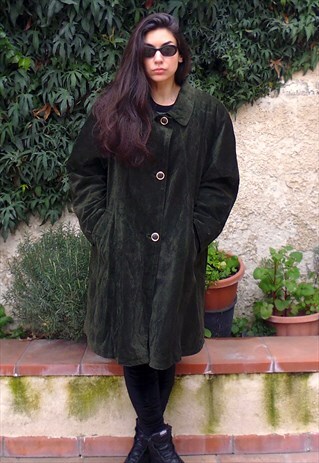 VINTAGE OVERSIZE SUEDE COAT