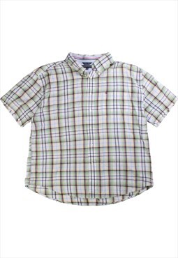 Vintage  Tommy Hilfiger Shirt Short Sleeve - Button Up Check