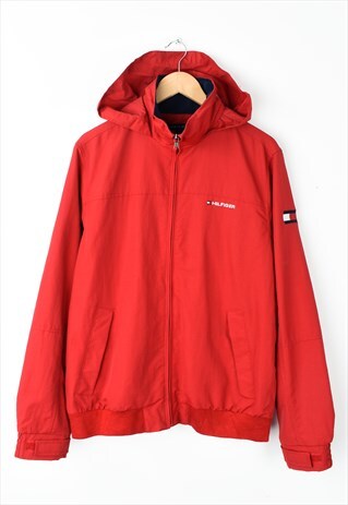 VINTAGE TOMMY HILFIGER WATERPROOF JACKET / RED