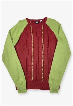 Vintage Brooklyn Industries Knit Jumper Burgundy/Green M