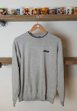 Vintage Reebok sweatshirt logo 90s grey blue