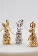 Sterling Silver or Yellow Gold vermeil solid Bunny Rabbit Ne