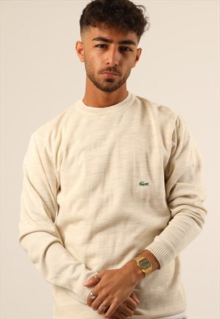 VINTAGE LACOSTE EMBROIDERED LOGO SWEATSHIRT