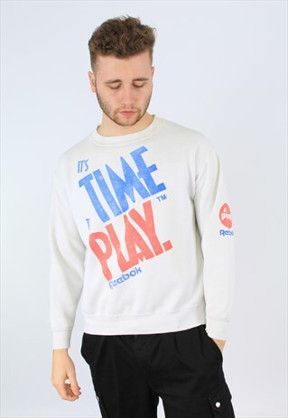REEBOK BIG LOGO 90S VINTAGE SPORTS SWEATSHIRT