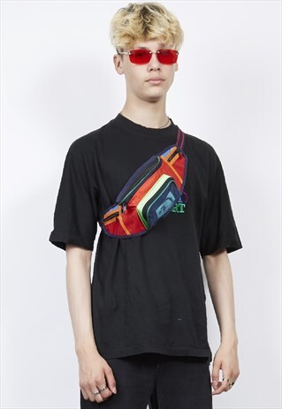 VINTAGE 80'S RAINBOW BUM BAG