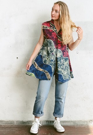 VINTAGE 90S PATTERNED SHIRT